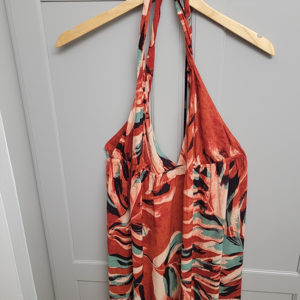 Anthropologie Women’s Open Back Tiered Midi Dress – Size XL – NWT